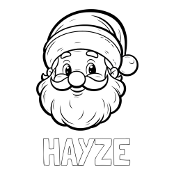 Online Created Coloring Page - HAYZE Coloring Page and Easy Santa Claus Coloring Page