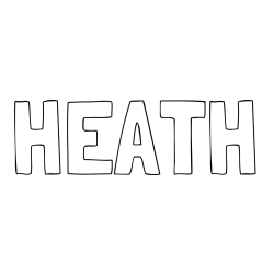 Online Created Coloring Page - HEATH Coloring Page
