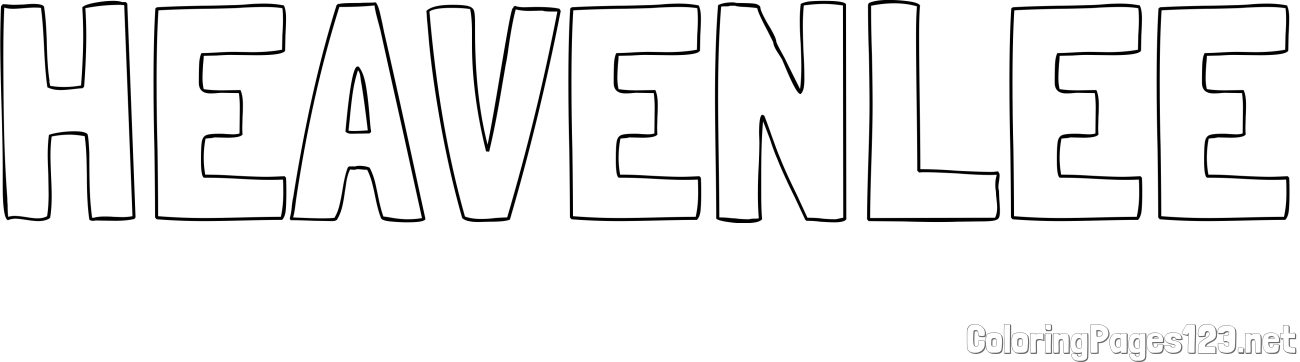 HEAVENLEE Coloring Page