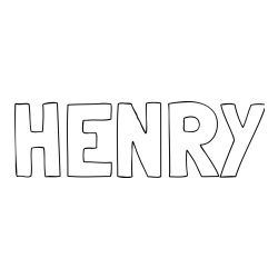 HENRY Coloring Page
