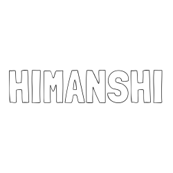 Online Created Coloring Page - HIMANSHI Coloring Page
