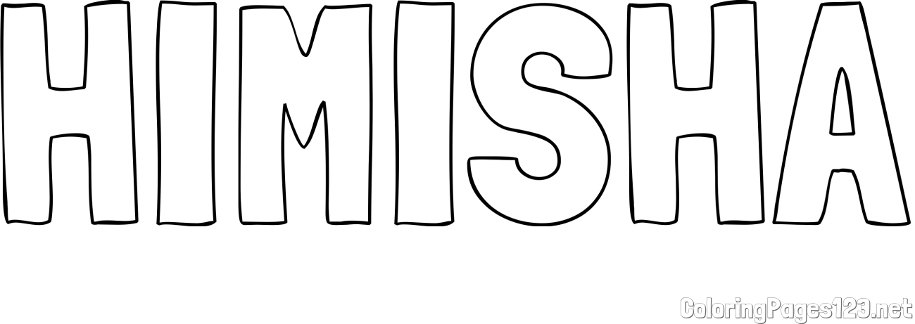 HIMISHA Coloring Page