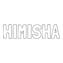 HIMISHA Coloring Page
