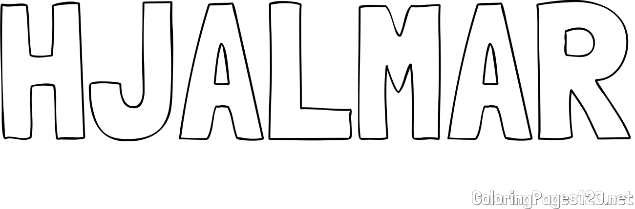HJALMAR Coloring Page