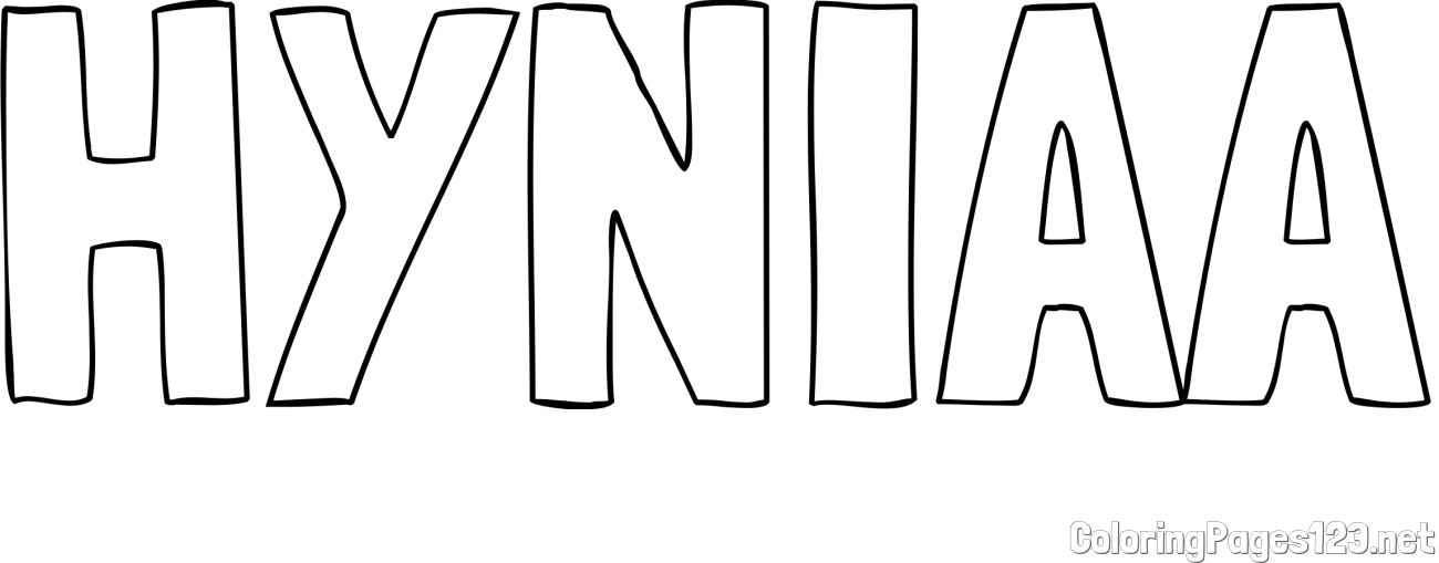 HYNIAA Coloring Page