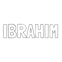 Online Created Coloring Page - IBRAHIM Coloring Page