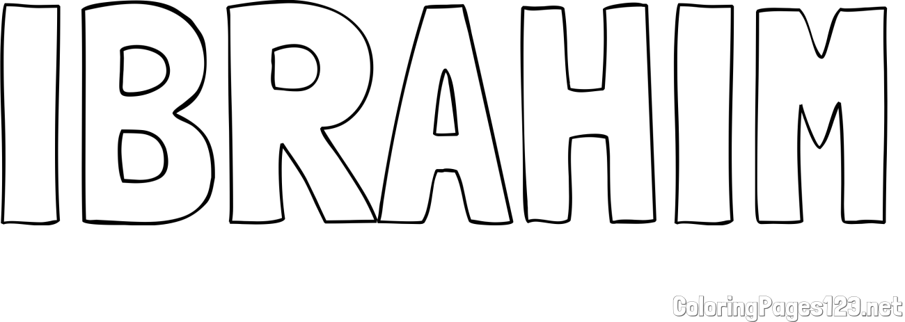 IBRAHIM Coloring Page