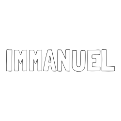 Online Created Coloring Page - IMMANUEL Coloring Page