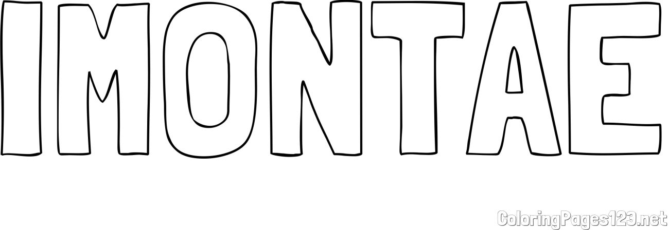 IMONTAE Coloring Page