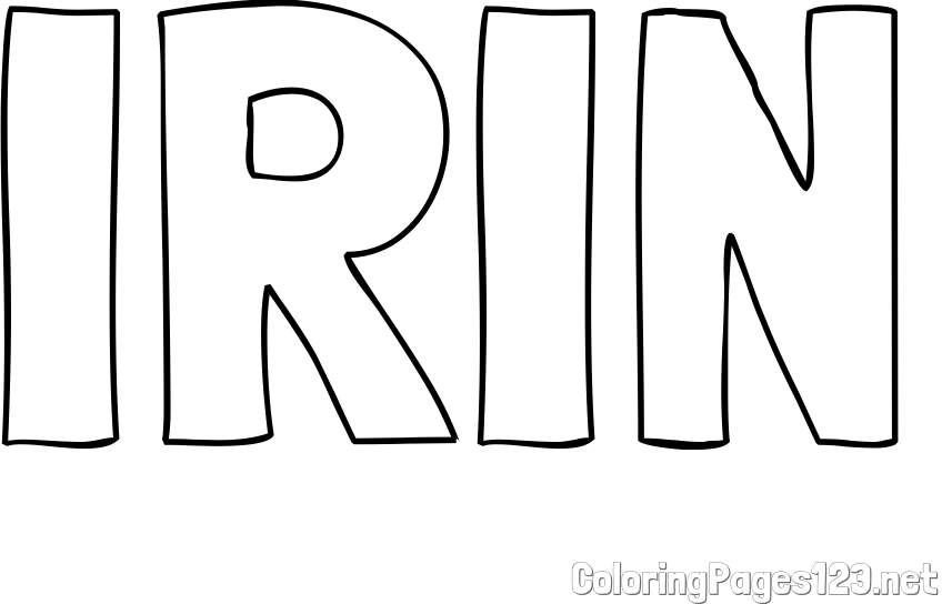 IRIN Coloring Page