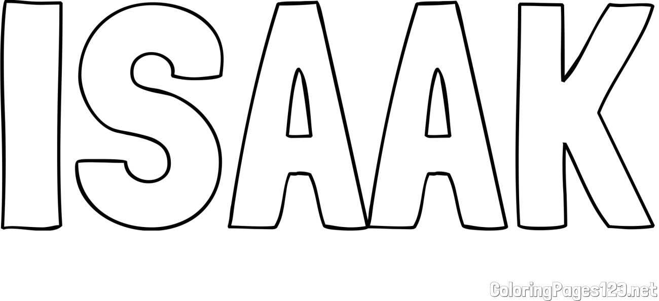 ISAAK Coloring Page