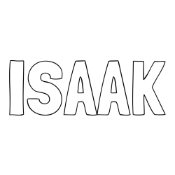 ISAAK Coloring Page