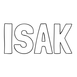 Online Created Coloring Page - ISAK Coloring Page