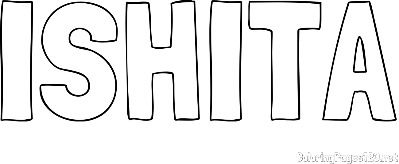 ISHITA Coloring Page