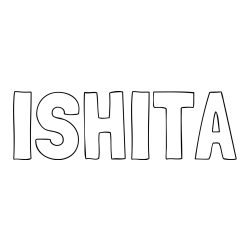 Online Created Coloring Page - ISHITA Coloring Page