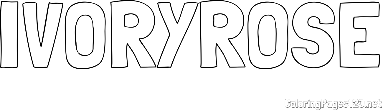IVORYROSE Coloring Page