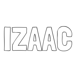 Online Created Coloring Page - IZAAC Coloring Page