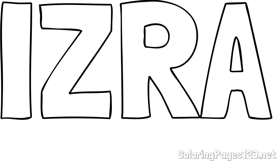 IZRA Coloring Page