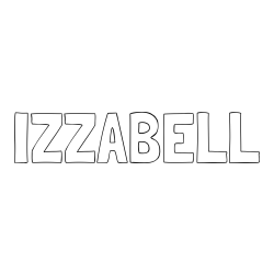 Online Created Coloring Page - IZZABELL Coloring Page