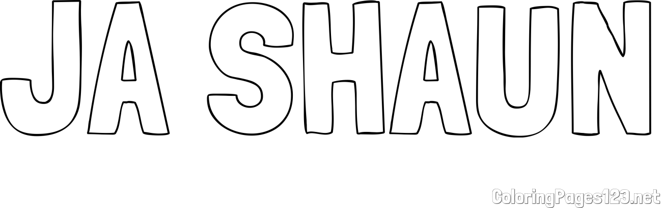 JA SHAUN Coloring Page