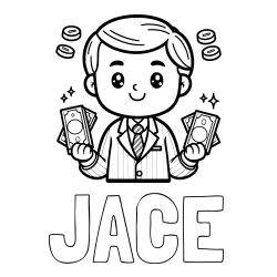 Online Created Coloring Page - JACE Coloring Page and Coloring Page of a Banker