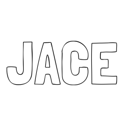 Online Created Coloring Page - JACE Coloring Page