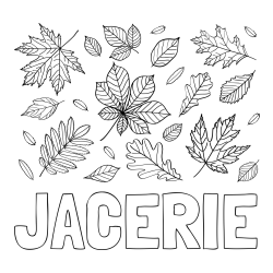 Online Created Coloring Page - JACERIE Coloring Page and Autumn Leaves Coloring Page