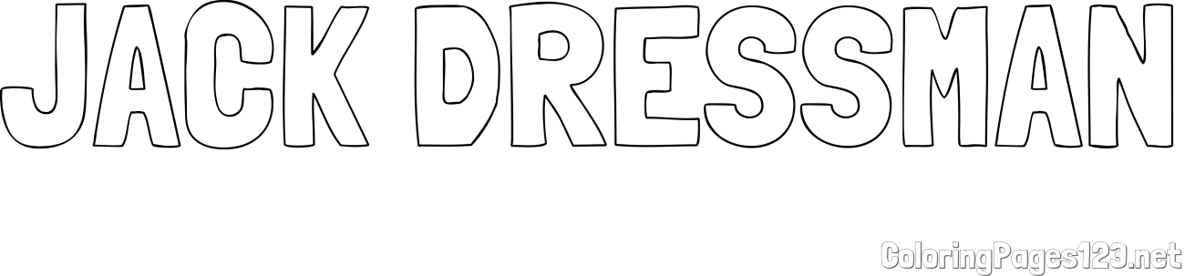 JACK DRESSMAN Coloring Page