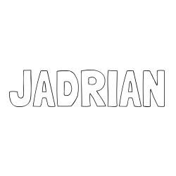 Online Created Coloring Page - JADRIAN Coloring Page