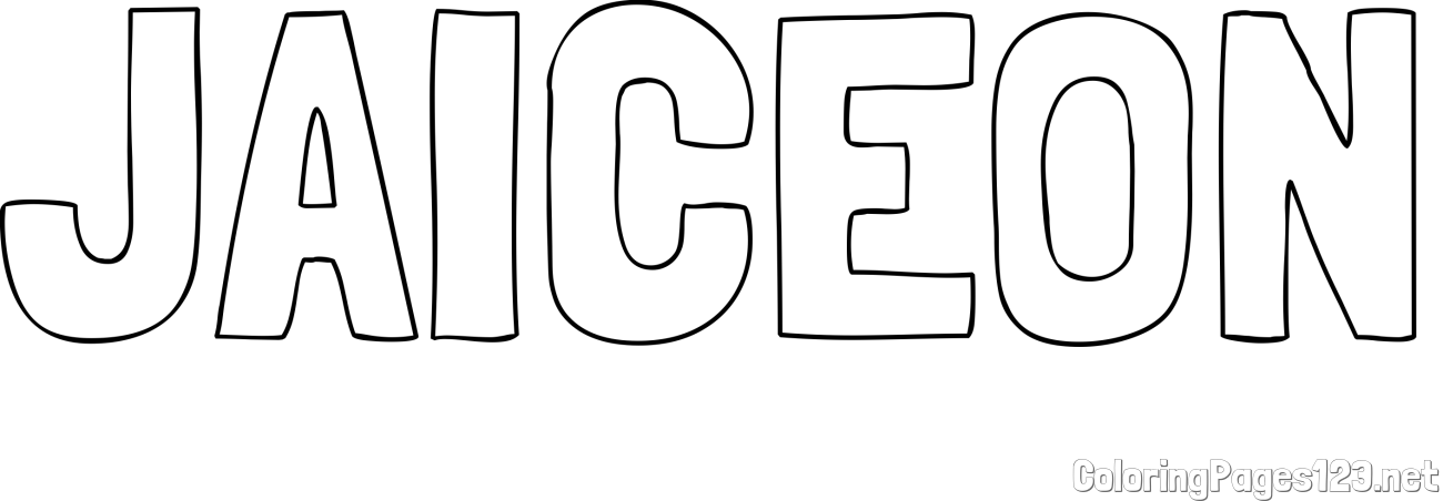 JAICEON Coloring Page