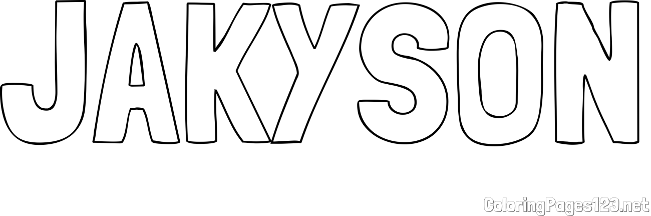 JAKYSON Coloring Page