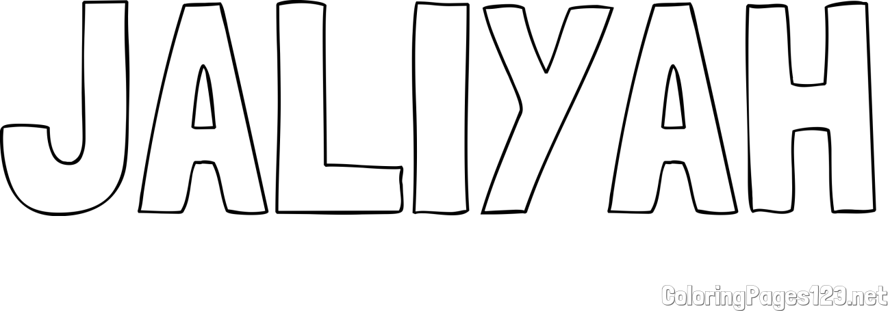JALIYAH Coloring Page