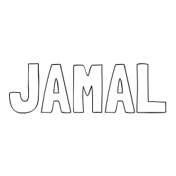Online Created Coloring Page - JAMAL Coloring Page