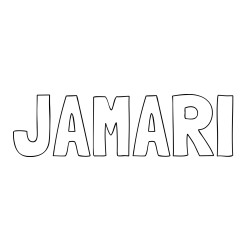 Online Created Coloring Page - JAMARI Coloring Page