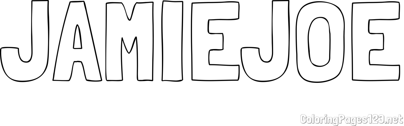 JAMIE-JOE Coloring Page