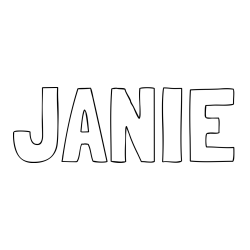Online Created Coloring Page - JANIE Coloring Page
