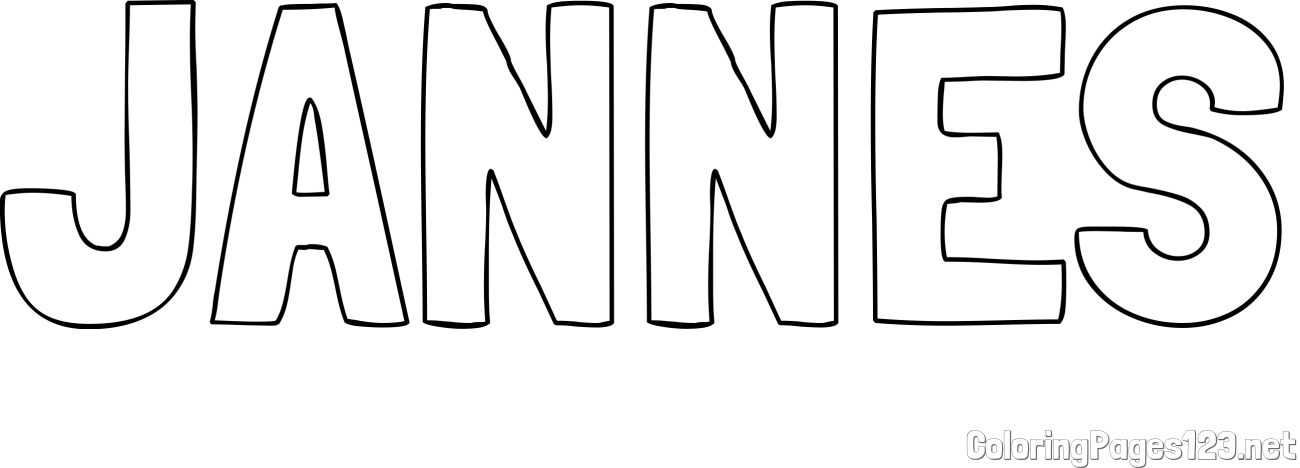 JANNES Coloring Page