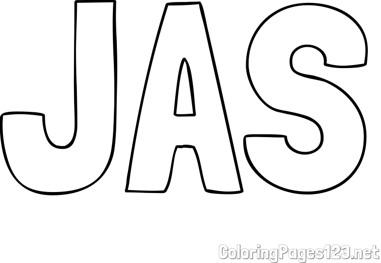 JAS Coloring Page
