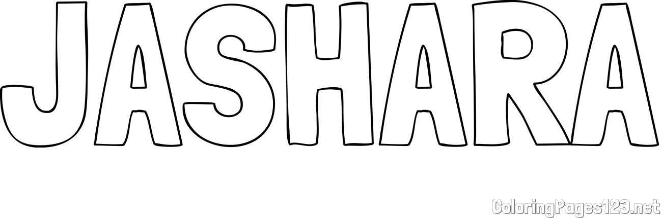 JASHARA Coloring Page