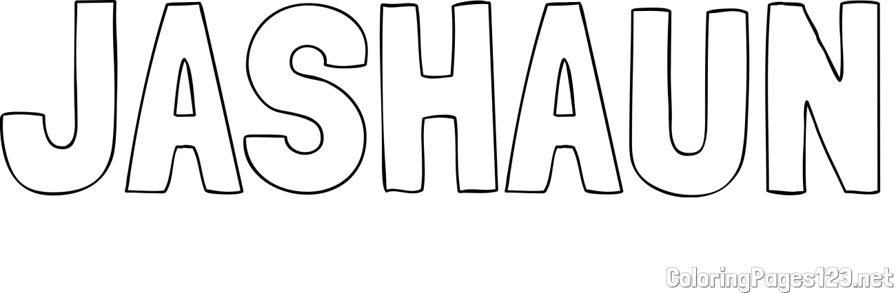JASHAUN Coloring Page