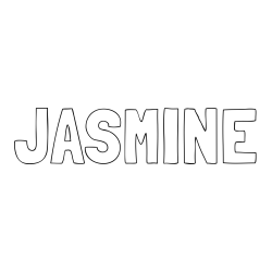 Online Created Coloring Page - JASMINE Coloring Page