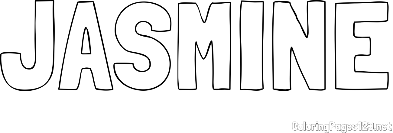 JASMINE Coloring Page