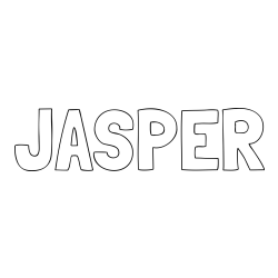 Online Created Coloring Page - JASPER Coloring Page