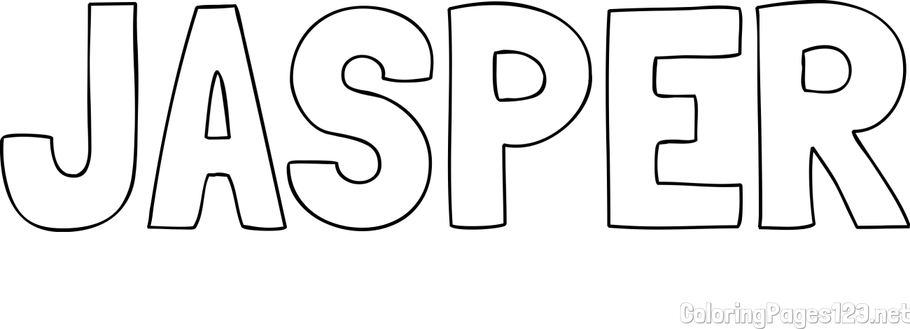 JASPER Coloring Page