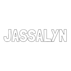 Online Created Coloring Page - JASSALYN Coloring Page