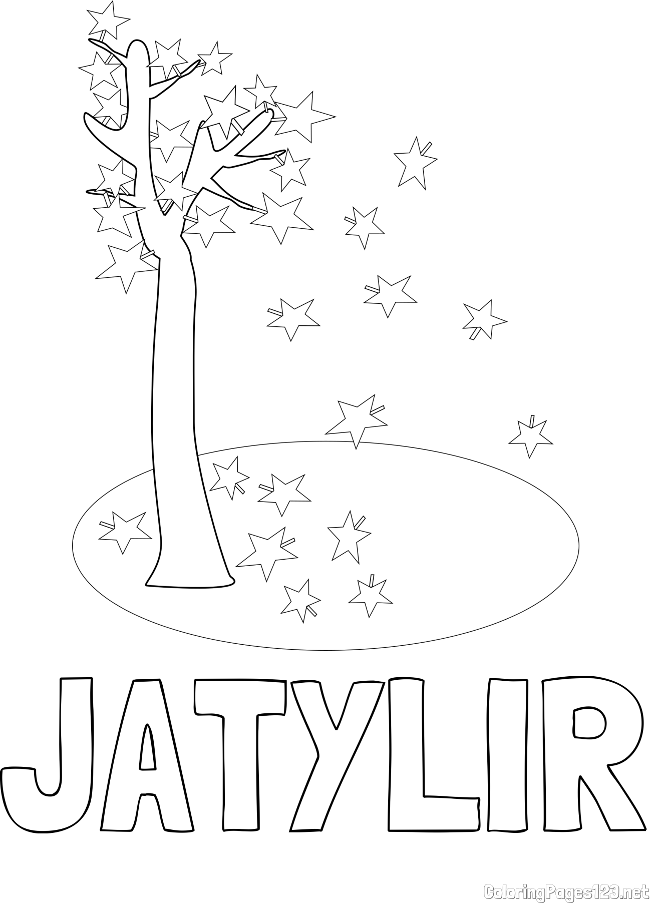 JATYLIR Coloring Page and Autumn Tree Coloring Page for Kids