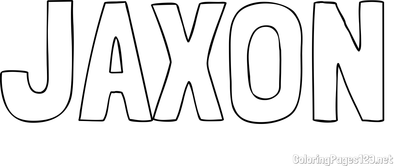 JAXON Coloring Page