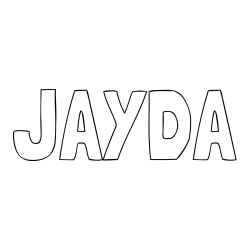 Online Created Coloring Page - JAYDA Coloring Page
