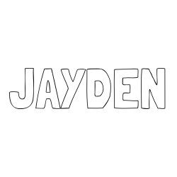 JAYDEN Coloring Page