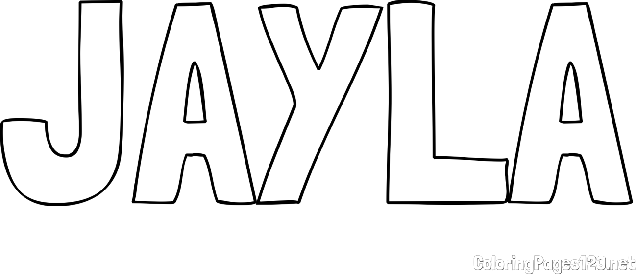 JAYLA Coloring Page